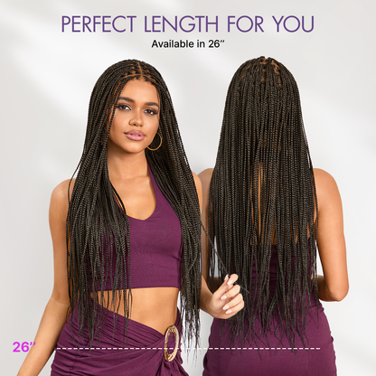 Real Scalp Knotless Braided Wig – Lightweight Glueless Fit - product image 7