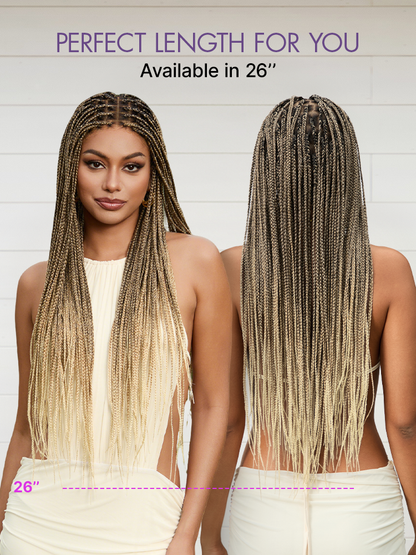 Real Scalp Knotless Braided Wig – Lightweight Glueless Fit - product image 17